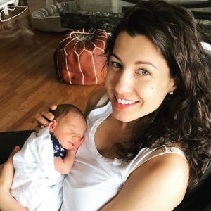 Dr. Bose-Roberts and her new baby